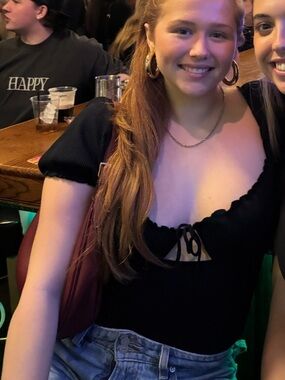 Topshop Black Ribbed Tie-Front Crop Top